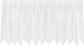 vidaXL Κουρτίνα Δαντέλας με κουρτίνες Λευκό 100 x 300 cm Πολυεστέρας
