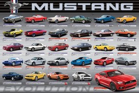 Αφίσα Ford Mustang Evolution 50th Ls