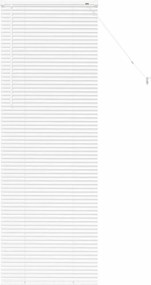 vidaXL Βενετσιάνικες Ρόδες Λευκό 175 x 65 εκ Αλουμίνιο