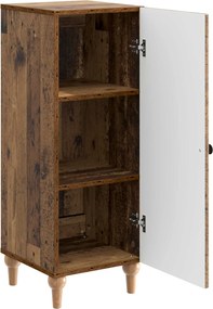 vidaXL Πλαϊνό γραφείο Παλαιωμένο ξύλο 33 x 34,5 x 90 εκ