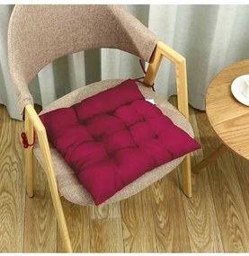 DreamHouse Μαξιλάρι Καρέκλας Microfiber Soft Μπορντώ 40x40εκ