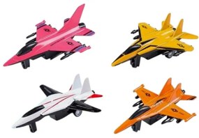 Σετ μεταλλικά αεροπλανάκια με Pull Back - 4pcs - 1210-W444 - 917320