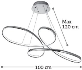 Φωτιστικό οροφής InLight 6151-Χρωμέ