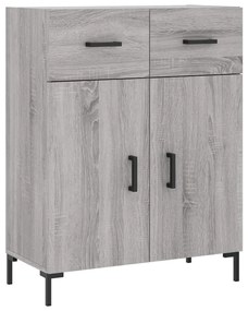 vidaXL Ντουλάπι Γκρι Sonoma 69,5 x 34 x 180 εκ. Επεξεργασμένο Ξύλο