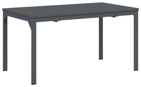vidaXL Σέτ φαγητού για κήπο 7 pcs Ανθρακί Ατσάλι με Πούδρα