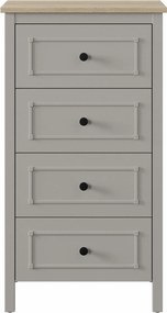 Συρταριέρα Γκρι / Δρυς PEFLO 60x48x110.3