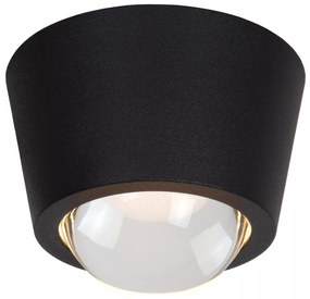 Φωτιστικό Οροφής Lucide 04116-06-30 RIGON Μαύρο Ματ (Black Mat)|Διάφανο (Transparent) 3000 K