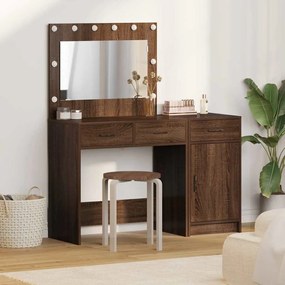 vidaXL Τραπέζι περιποίησης με συρτάρι 2 pcs Καφέ 40 x 41 x 75 εκ