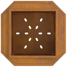 vidaXL Φωτιά Καφέ 48 x 48 x 51 cm Ατσάλι σκληρυθέν στον αέρα