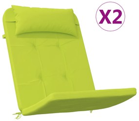 vidaXL Φωτεινά Πράσινα Μαξιλάρια Καρέκλας Φωτεινό πράσινο Πολυεστέρας