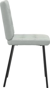 vidaXL Καρέκλες Τραπεζαρίας 6 τεμ. Αν. Γκρι Βελούδινες