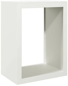 vidaXL Ράφι Καυσόξυλων Λευκό 60x40x80 εκ. Ατσάλινο