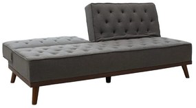 Καναπές - κρεβάτι Marco pakoworld 3θέσιος με γκρι ύφασμα 180x80x80εκ