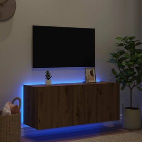 vidaXL Ντουλάπι Τηλεόρασης Τοίχου Artisan Oak Επεξεργασμένο ξύλο