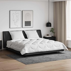 vidaXL Διπλωμένη Κουβέρτα Όλων των Εποχών 3 pcs Λευκό Μικροΐνες