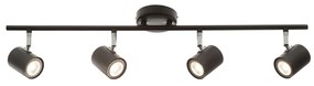 Σποτ Πολύφωτο Aca Orfeas SUH1894TB Black Matt