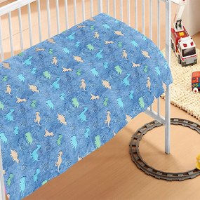 Κουβέρτα Βρεφική Dinosaur Fleece Φωσφοριζέ Multi DimCol Αγκαλιάς 70x110cm Polyester