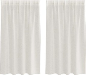 vidaXL Κουρτίνα βυσσινί 2 pcs Κρεμ 140 x 140 cm Πολυεστέρας
