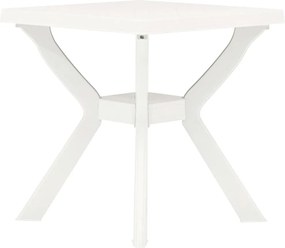 vidaXL Τραπέζι Bistro Λευκό 70 x 70 x 72 εκ. Πλαστικό
