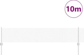 vidaXL Τεντώτο με στήριγμα Ασημί 0,4 x 10 μ Ατσάλι