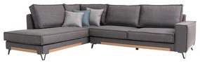 Corner Sofa Phoenix Fylliana Left Corner Anthracite 280x220x95 cm