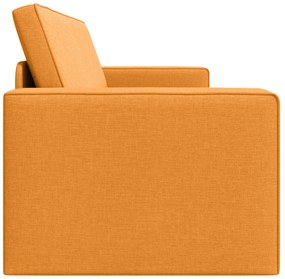 vidaXL Καναπές Κρεβάτι 2-σε-1 Σκούρα Κίτρινη 245x150x60.5 cm Ύφασμα
