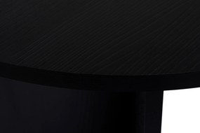 Τραπέζι Τραπεζαρίας Ξύλο Μαύρο SABLIN 180x89,5x75