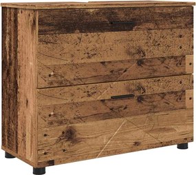 vidaXL Ντουλάπι Μπάνιου Παλιό Ξύλο 76,5 x 35 x 64 εκ