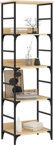 vidaXL Βιβλιοθήκη Sonoma Δρυς 50x33x153 εκ. Επεξεργασμένο Ξύλο