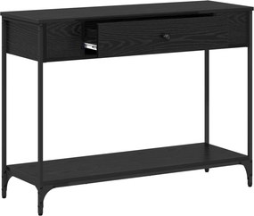 vidaXL Τραπέζι κονσόλας Άλλο Μαύρη δρυς 100 x 34.5 x 75 εκ.