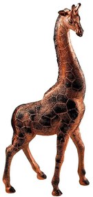 Διακοσμητική Καμηλοπάρδαλη Giraffe 565TNL1198 20x8x45cm Bronze Aberto Design Πολυέστερ