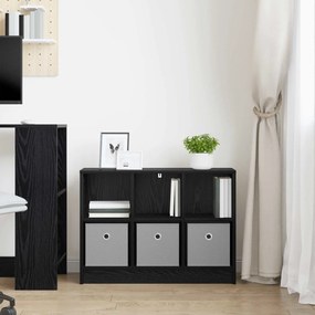 vidaXL Πλαϊνό γραφείο Μαύρη Οξυά 73,5 x 22,5 x 53,5 εκ