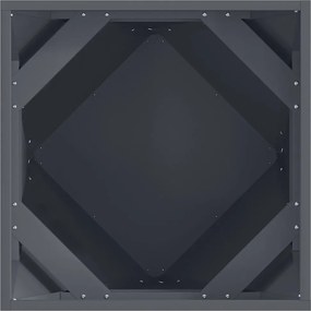 vidaXL Γλάστρα 2 pcs Ανθρακί 50 x 50 x 50 cm Ατσάλι