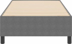 vidaXL Κρεβάτι πλατφόρμα Ανοιχτό γκρι 100 x 200 cm