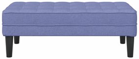 vidaXL παγκάκι Μπλε τζιν 113 x 57 x 39 εκ. ύφασμα