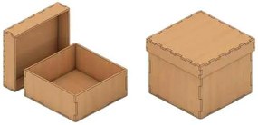Intra Parking Ξύλινο Κουτί Αποθήκευσης με Καπάκι – Minimal Design   13x58x26 cm Box10-01942