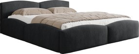 Επενδυμένο Κρεβάτι Mirala-Μαύρο-140 x 200