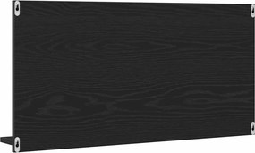 vidaXL Ντουλάπι Καθρέφτη Μπάνιου Μαύρο Δρυς 90x11x45 εκ. από Τεχνητό Ξύλο