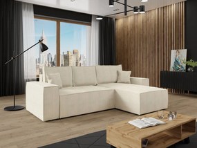 Γωνιακός καναπές Malaga mini I-Ekrou-Δεξιά