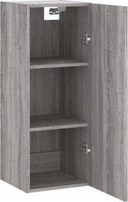 vidaXL Ντουλάπι Τοίχου Γκρι Sonoma 34,5 x 34 x 90 εκ.