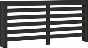 vidaXL Κάλυμμα Καλοριφέρ Μαύρο 175x20x82 εκ. από Επεξεργασμένο Ξύλο