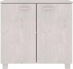 vidaXL Ντουλάπι HAMAR Λευκό 85 x 35 x 80 εκ. από Μασίφ Ξύλο Πεύκου