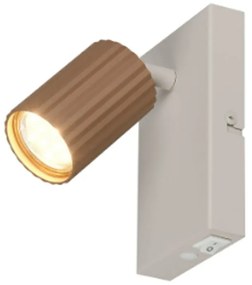 Φωτιστικό Τοίχου - Σποτ Soka 867770165 GU10 10W 9x14,5x15cm Warm Grey Trio Lighting