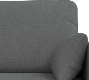 vidaXL Καναπές 180cm 2 pcs Σκούρο Γκρι Μέταλλο