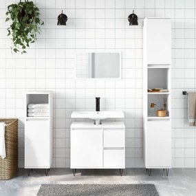 vidaXL Ντουλάπι Μπάνιου Λευκό 65 x 33 x 60 εκ. από Επεξεργασμένο Ξύλο