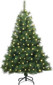 vidaXL Τεχνητό Χριστουγεννιάτικο Δέντρο Πράσινο 120 cm ΠΕ και PVC