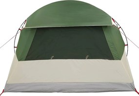 vidaXL Σκηνή Dome 4 Ατόμων με στέγη Πράσινο 455 x 252 x 178 εκ
