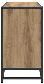 vidaXL Ντουλάπα Νιπτήρα Mπάνιου με ράφι artisan δρυς 90 x 33 x 60 εκ.
