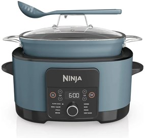 Ninja Foodi PossibleCooker 8in1 MC1001EU, 1200W, 8 l, 8 προγράμματα, Κεραμική επίστρωση, Χρονοδιακόπτης, Τριπλή θερμότητα σύντηξης, Μπλε/Μαύρο