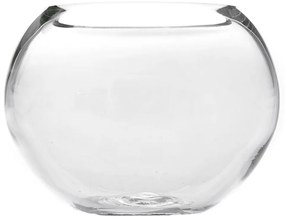 Βάζο Γυάλινο 89255 20x17cm Clear Γυαλί